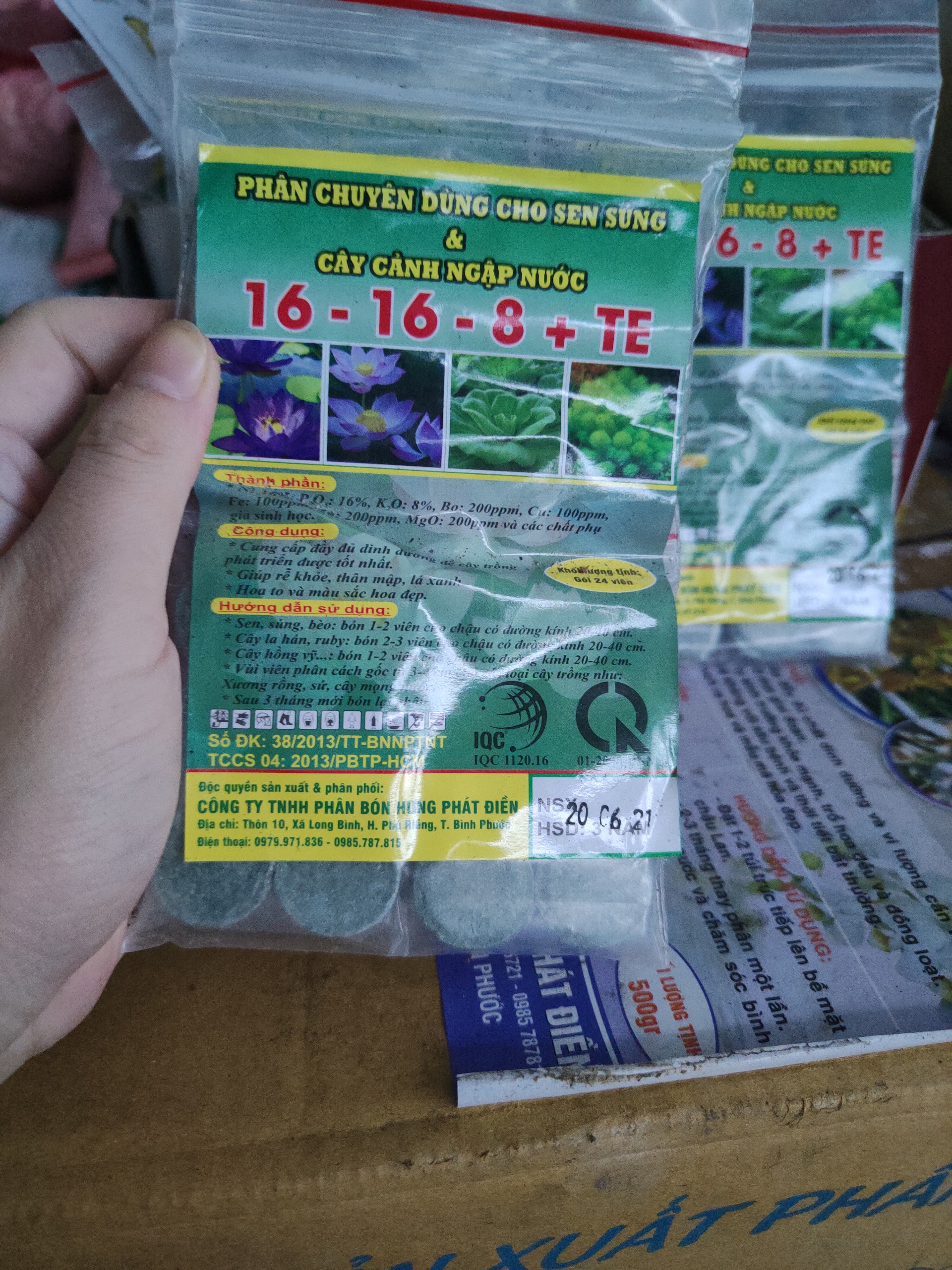 Phân bón chuyên dùng cho Sen Súng & cây cảnh ngập nước