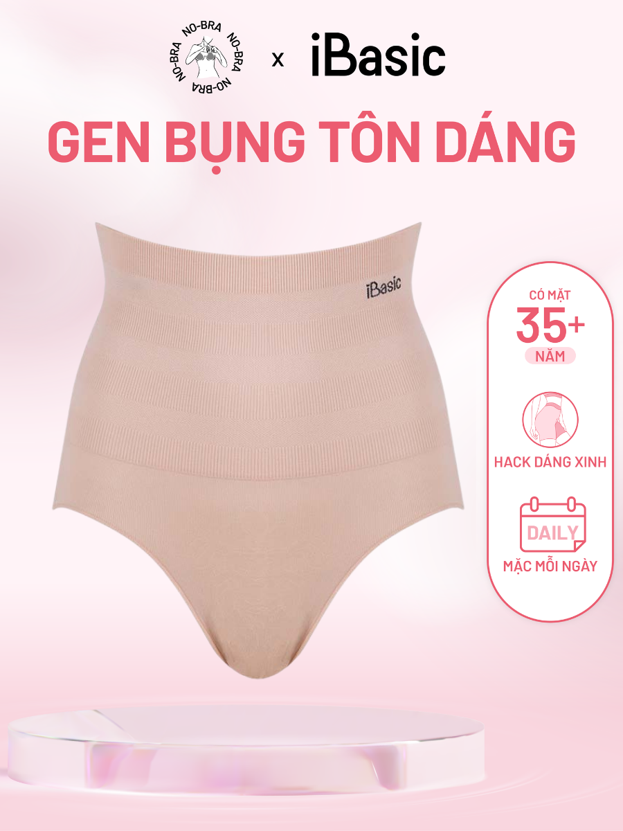 Quần gen bụng iBasic không đường may lưng cao Seamless - P-GEN026