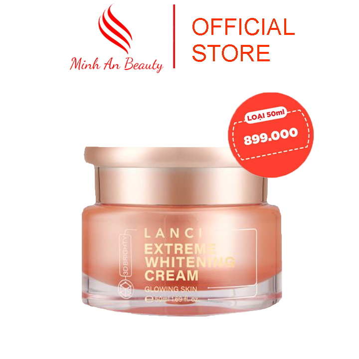 Kem Lanci Whitening Cream Hàn Quốc Dưỡng Trắng Da Mặt Khoẻ Mạnh Căng Bóng 50ml