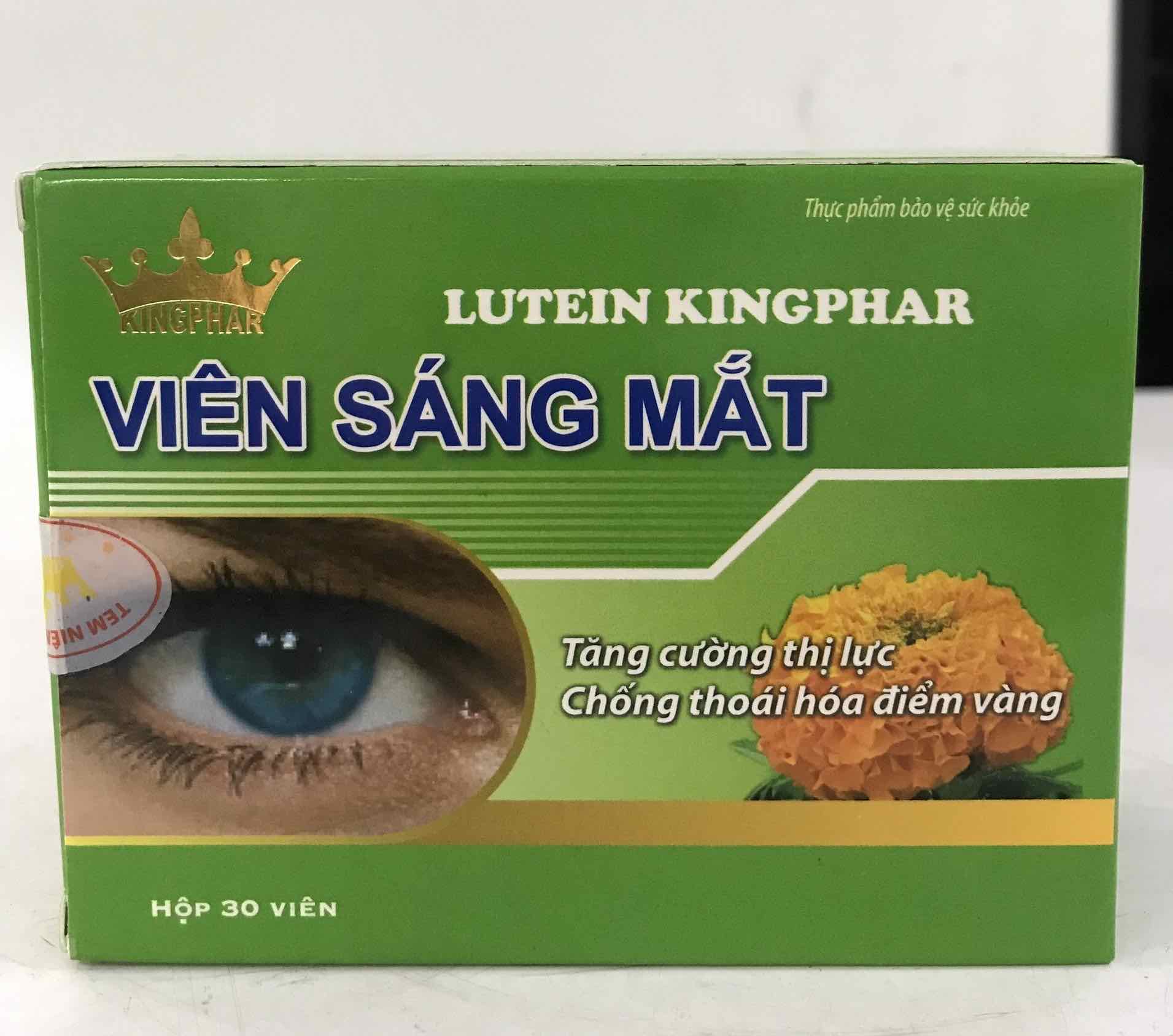 [HCM]VIÊN SÁNG MẮT LUTEIN KINGPHAR - Tăng cường thị lực chống thoái hóa điểm vàng 30viên