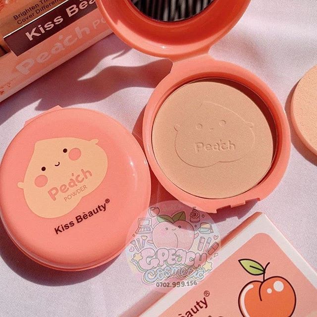 Phấn Phủ Nén Siêu Mịn Quả Đào Peach Kiss Beauty
