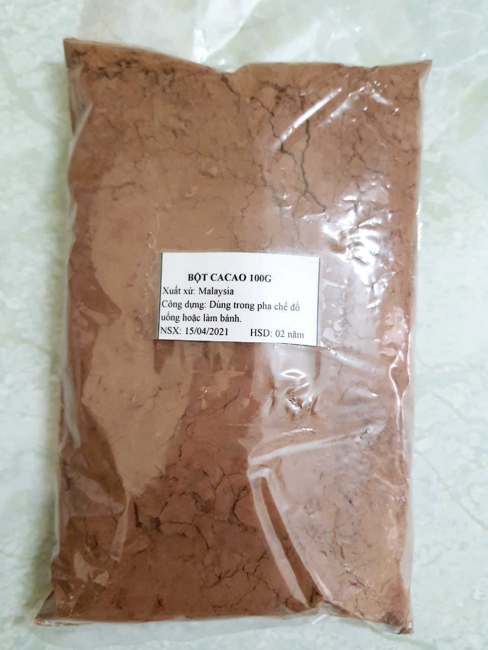 100g bột ca cao Malaysia nguyên chất làm bánh, pha trà sữa