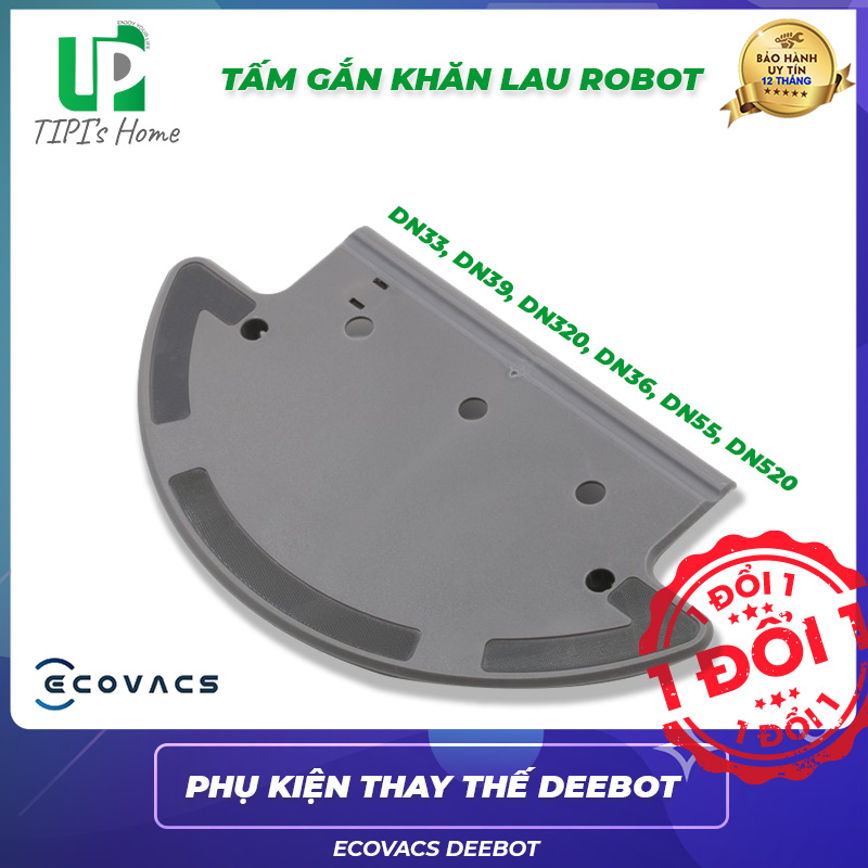 Tấm gắn khăn lau cho robot hút bụi ecovacs deebot dn33, dn39, dn320, dn36, dn55, dn520 -tipihome