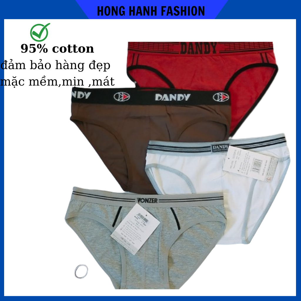 Quần sịp Nam, đồ lót nam chất liệu thun cotton bao mát , mềm ,mịt , thông thoáng hàng VNXK Combo 4c