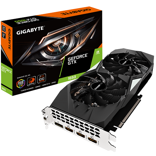 Card màn hình siêu khủng vga gigabyte geforce gtx 1650 oc 4g 2fan mới
