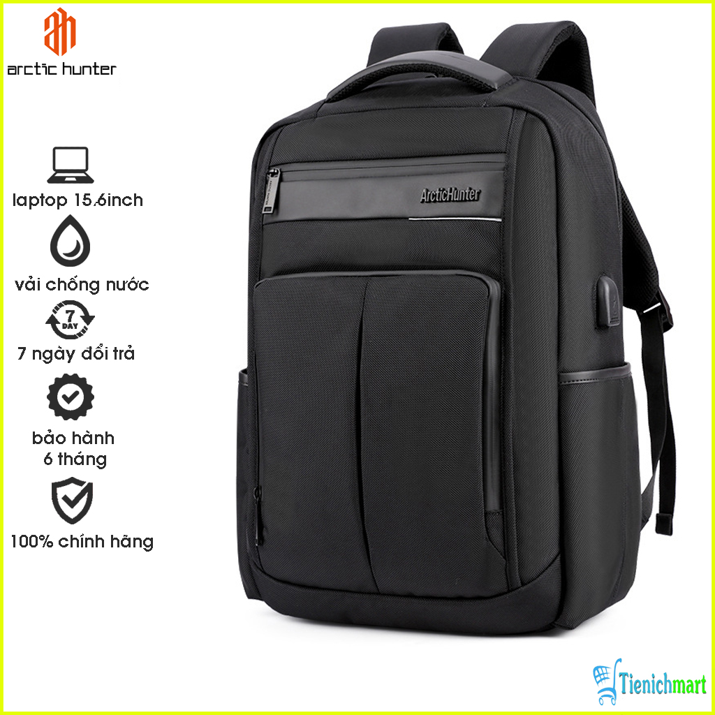 Balo cao cấp Arctic Hunter B00121 cho laptop, phong cách doanh nhân, siêu bền chống thấm nước