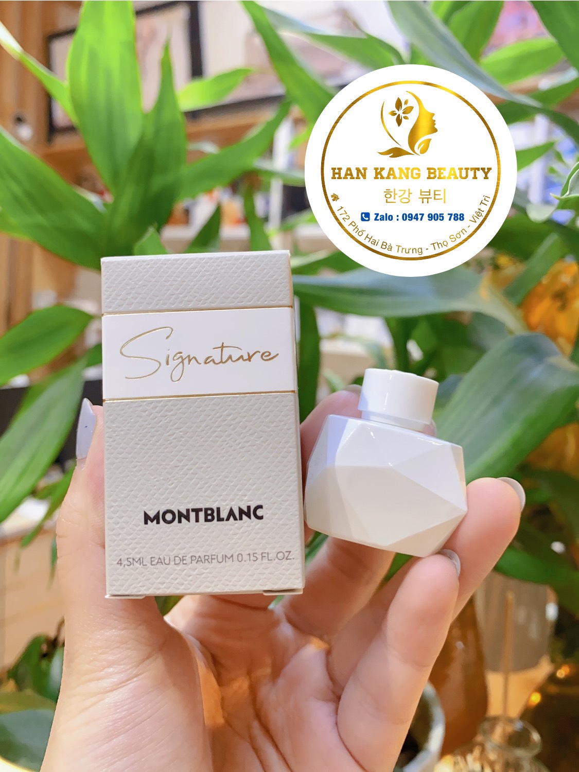 Nước Hoa Mini Hương ngọt nhẹ thanh lịch MontBlanc Signature EDP For Women 4,5ml Pháp