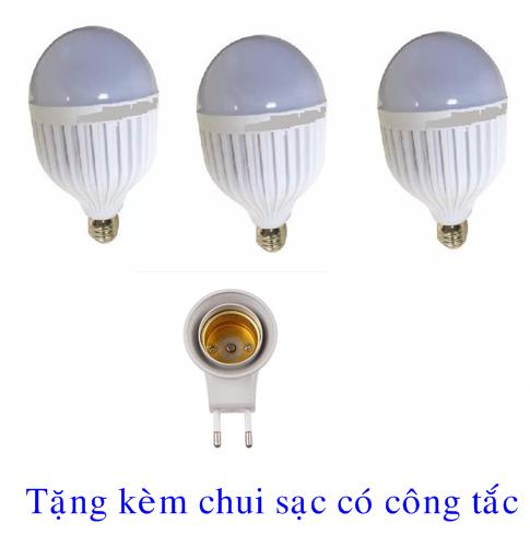 [HCM]Combo 3 Bóng đèn Led cảm ứng thông minh SmartCharge 15W + tặng chui sạc e27 có công tắc