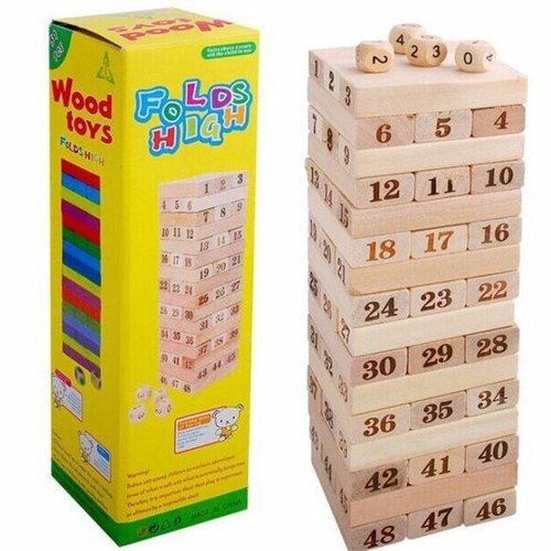 Bộ đồ chơi rút gỗ số wood toy - size lớn - rútgỗ