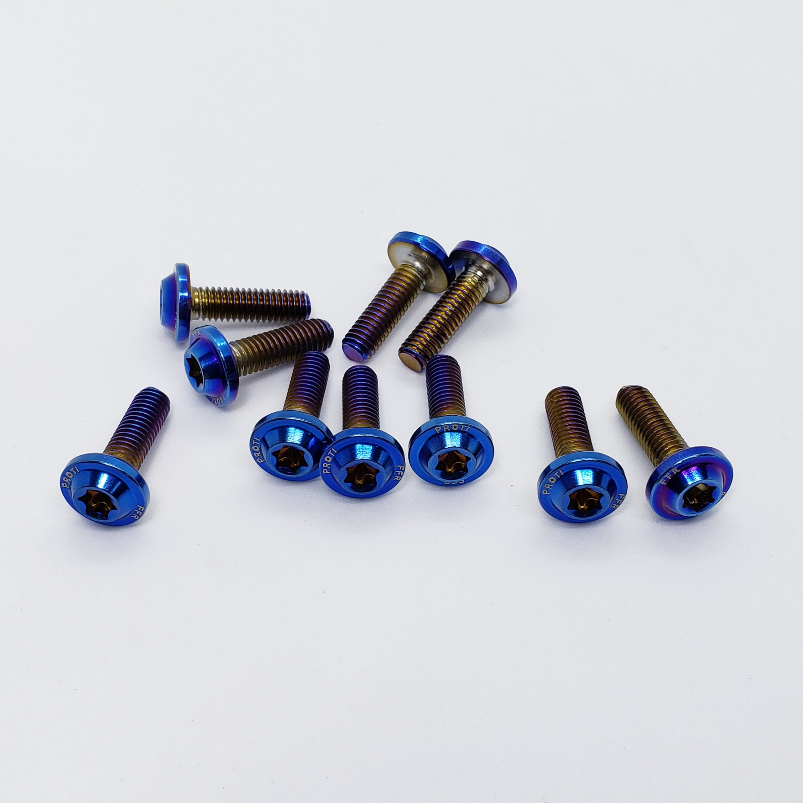 10 Ốc protixì titan gr5 6Ly2 nhập khẩu cao cấp gắn dàn áo ốp pô dè sau xe máy exciter, winner, sirius, vario, wave...,màu xanh, XEHAY68