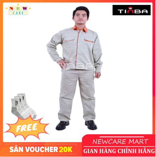 Quần áo bảo hộ lao động tinba 04 - tặng tất nano khử mùi kháng khuẩn 30k