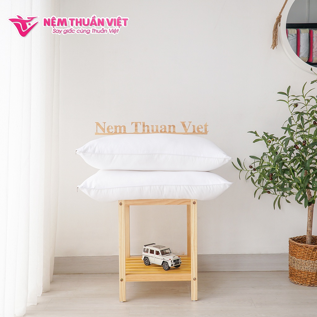 Bộ 3 gối ngủ siêu tiết kiệm - chất liệu lông vũ cao cấp - bộ sản phẩm gồm 2 gối nằm, 1 gối ôm