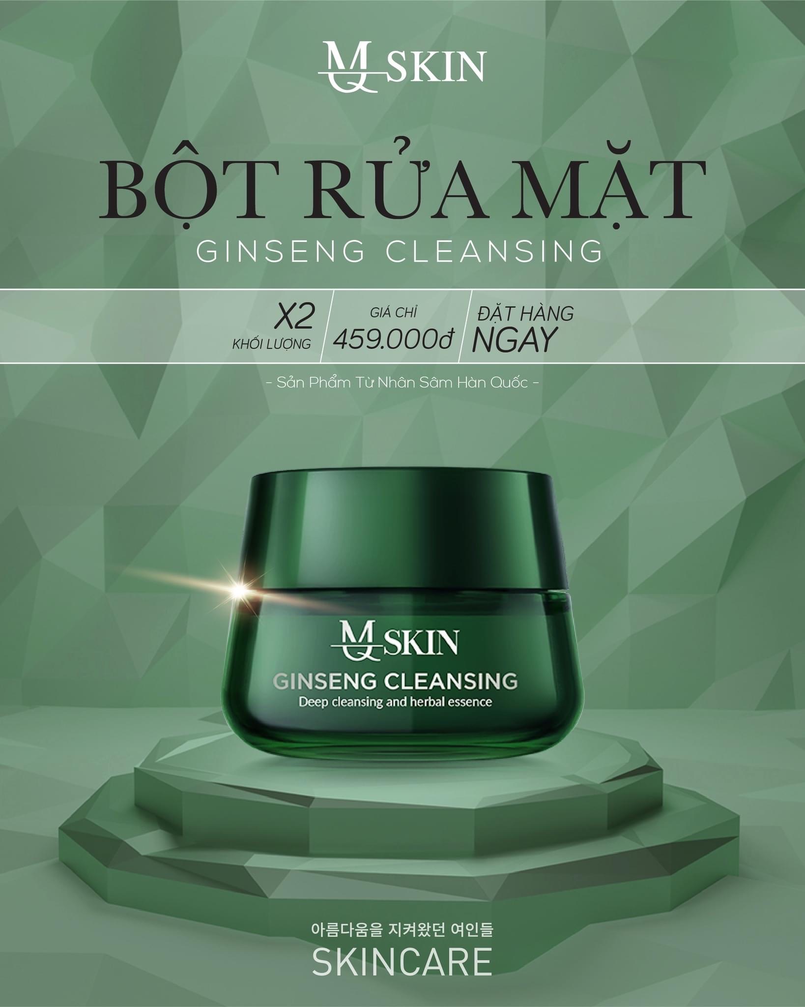 Bột rửa mặt nhân sâm mq