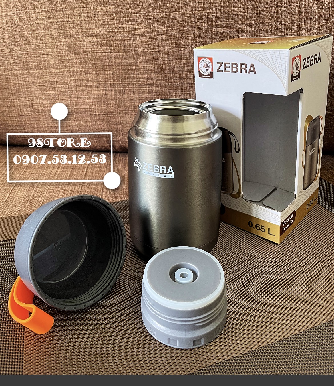 - bình ủ giữ nhiệt đa năng 650ml - màu xám