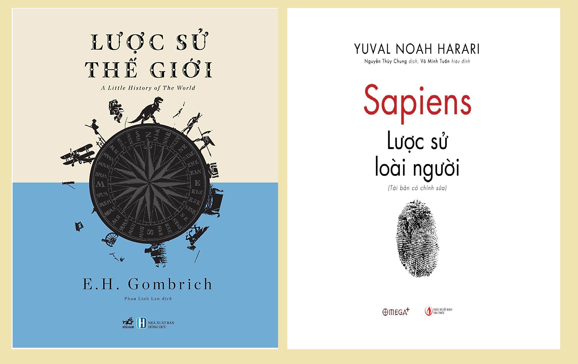 Nguyetlinhbook - Lược Sử Thế Giới + Sapiens: Lược Sử Loài Người.