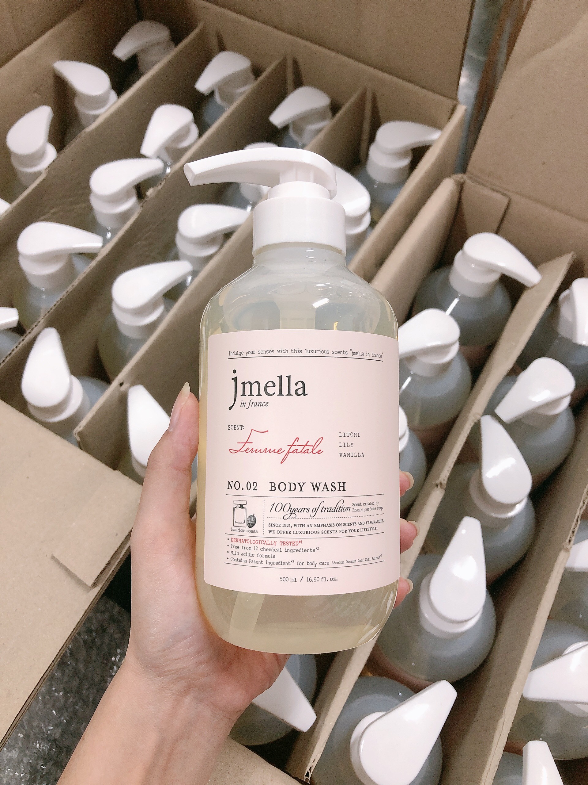 Sữa Tắm Dưỡng Ẩm Hương Nước hoa Jmella In France Body Wash 500ml