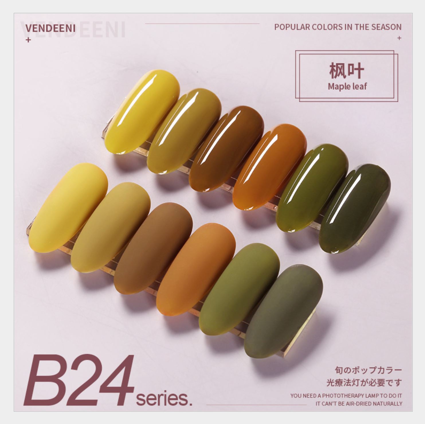 Sơn gel as chai đỏ mã b24 - 15ml - lẻ màu - mini nails