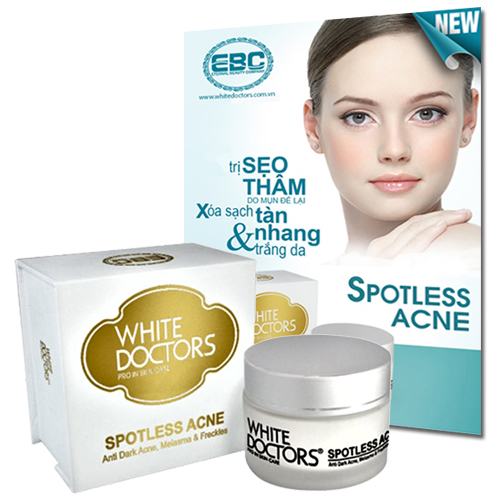 Kem WHITE DOCTORS SPOTLESS ACNE dành cho da mụn dưỡng trắng da mặt 25ml