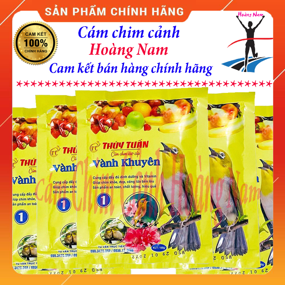 5 Gói Cám khuyên Thúy Tuấn 1 đóng gói 100Gr ( cám dưỡng ) - Hàng chất lượng cao - Sản phẩm chính hãng - Cám chim cảnh Hoàng Nam