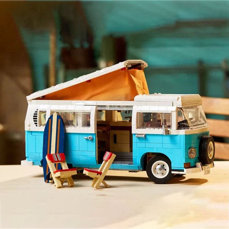 Đồ chơi lắp ráp mô hình Creator Expert Volkswagen T2 Camper Van 81002 Mô hình xe cắm trại
