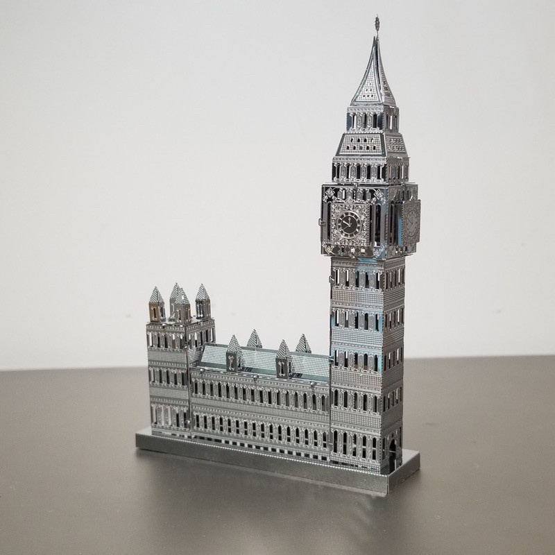 Mô Hình 3D Kim Loại Tháp Đồng Hồ Big Ben  (chưa ráp)