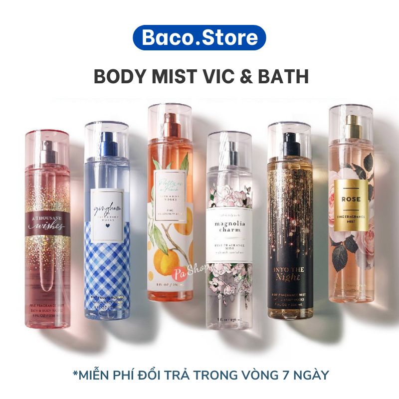 body mist Xịt Toàn thân Body Mist 236ml Xịt Thơm Body mist Siêu Thơm Tiện Dụng