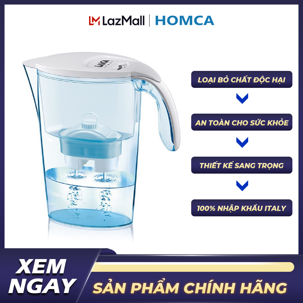 Bình lọc nước Laica Seria 1000 - Tặng kèm 02 lõi lọc - Nhập khẩu trực tiếp từ Italy
