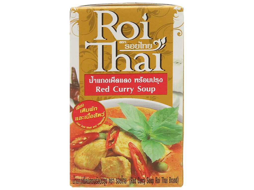Soup cà ri đỏ ROI Thái 250ml Chính hãng - Red Curry Soup ROI Thai 250ml
