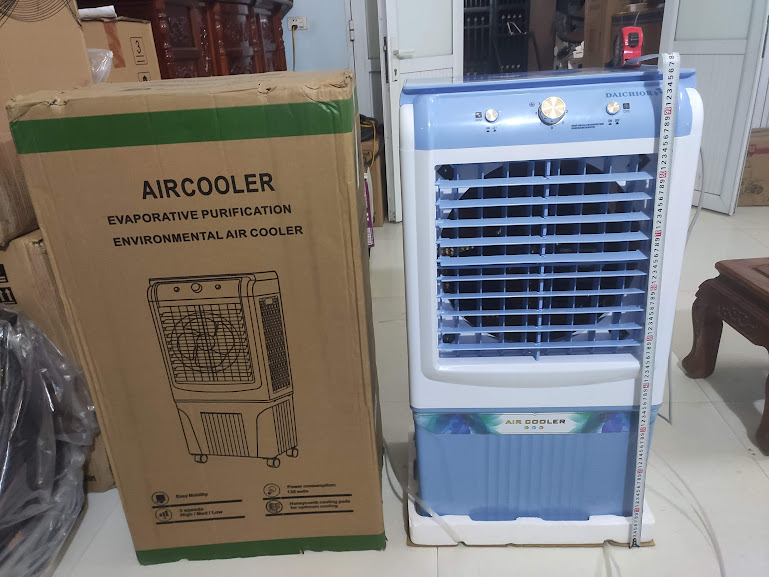Quạt điều hòa hơi nước Daichior 45 lít HS-588A, Xuất xứ Thái Lan, chât lượng cao, dây đồng chịu nhiệt, tiết kiệm điện.