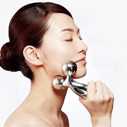 Dụng cụ cây lăn mặt massage 3d hàn quốc - 3d roller xoay 360 độ xc206