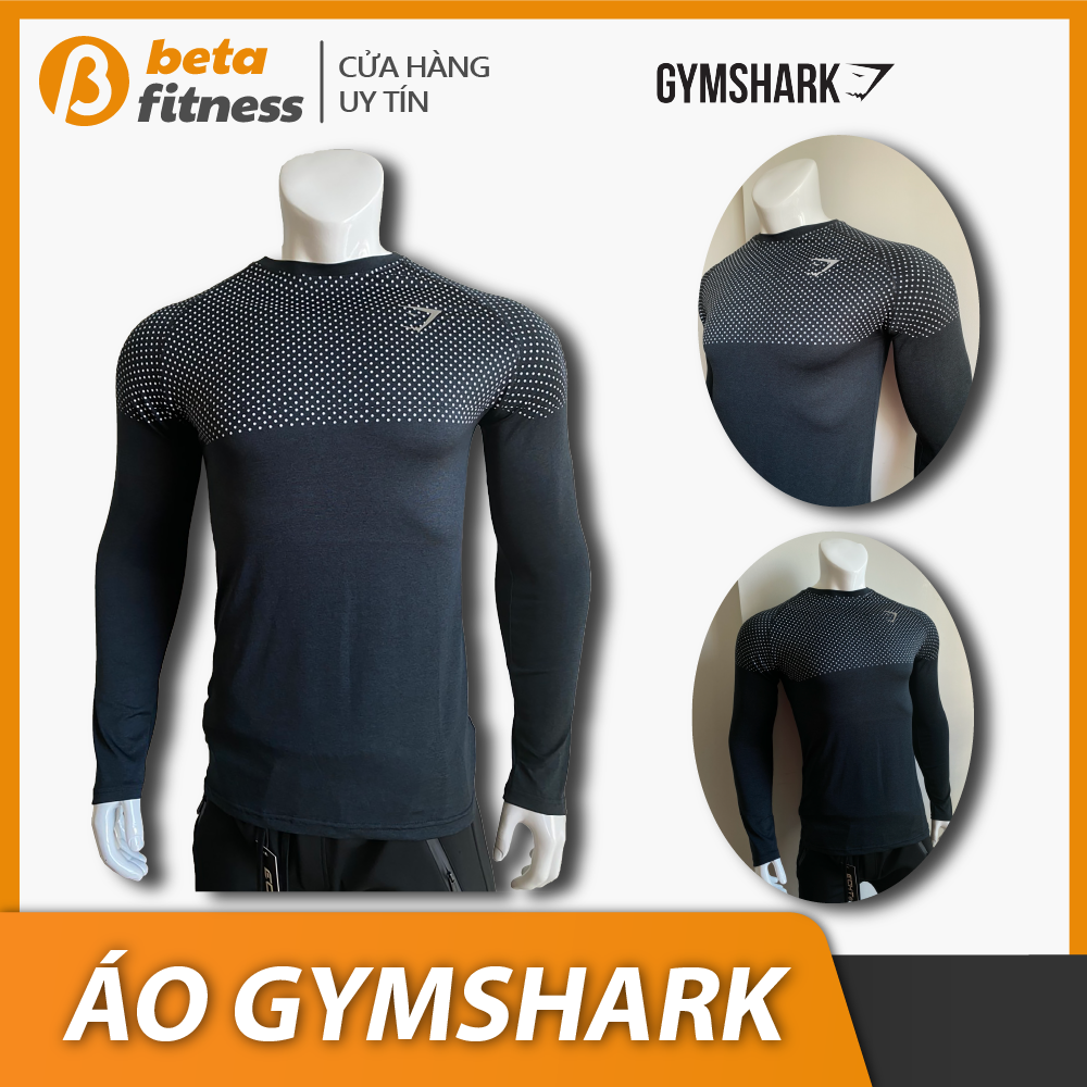 Áo tập gym tay dài ôm body GymShark  - Áo thun tập gym tay dài - Beta Fitness chuyên đồ tập