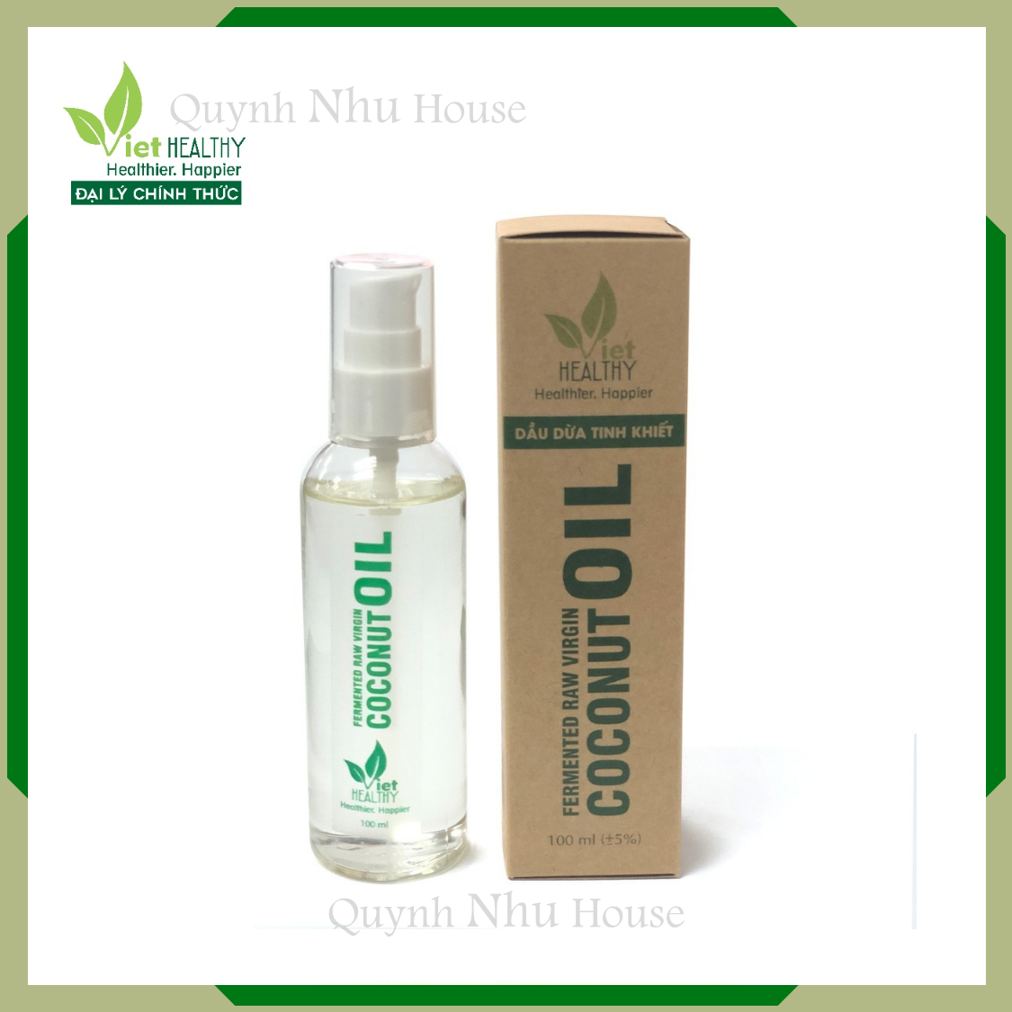 Viet Healthy - Dầu dừa tinh khiết chính hãng 100ml