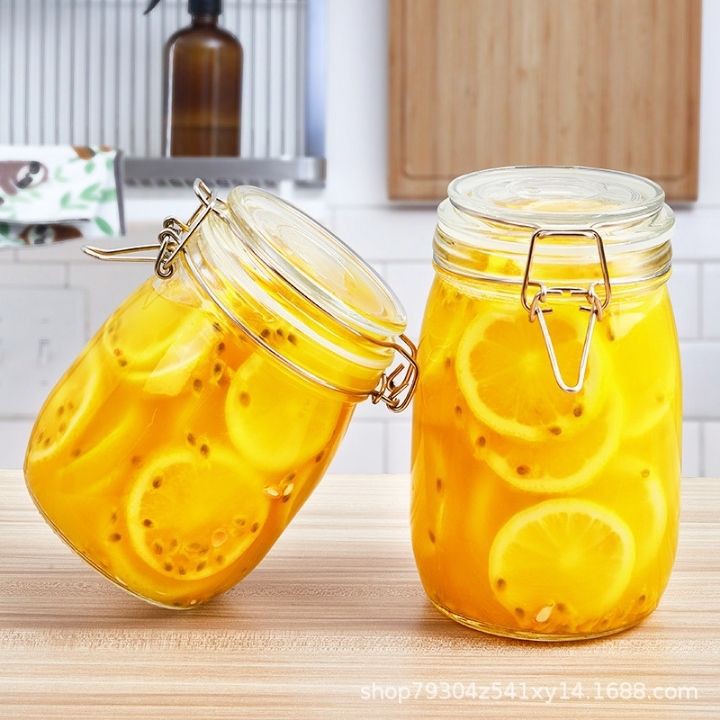 Hũ thủy tinh nắp cài 1500ml