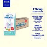 Thùng 48 hộp sữa bột pha sẵn YOKO GOLD 110ml - Sữa nước Dưỡng chất tốt từ Nhật Bản, Vị Nhạt thanh mát, Tiêu hóa khỏe, giúp trẻ dễ hấp thu (Sữa dành cho trẻ em trên 1 tuổi)