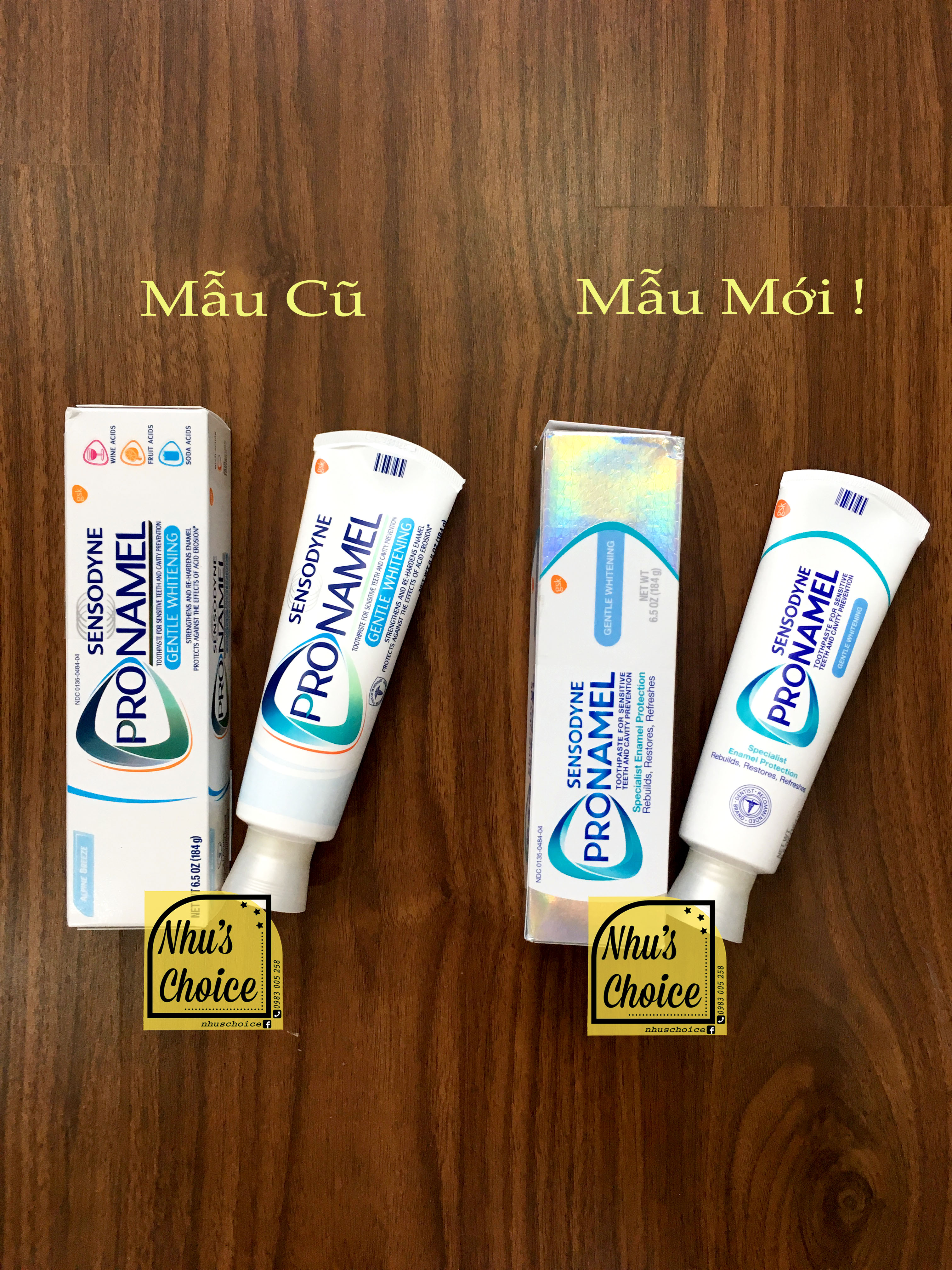 [HCM][Hàng Mỹ Nhus Choice] Kem đánh răng Sensodyne Pronamel Gentle Whitening Trắng sáng Bảo vệ Men răng 6.5oz