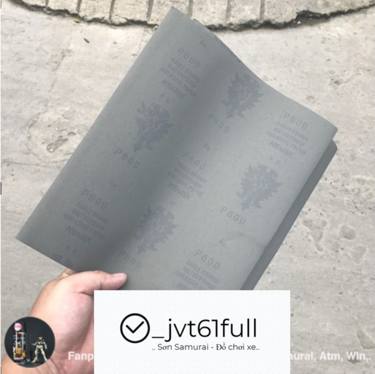 Giấy nhám mịn Nhật KOVAX P600 - Giấy nhám nước P600 chà sắt, gỗ, nhựa giá rẻ