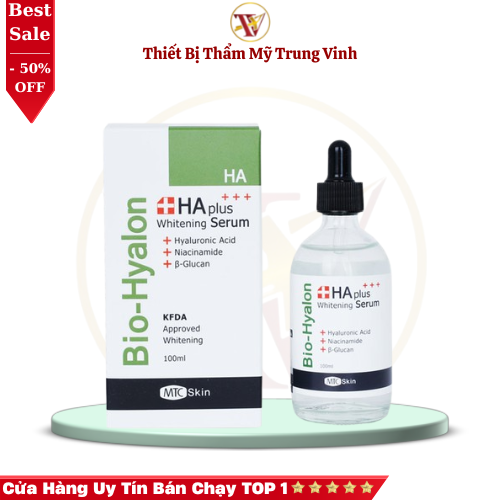 Serum ha plus cấp ẩm làm trắng da chính hãng mtc skin