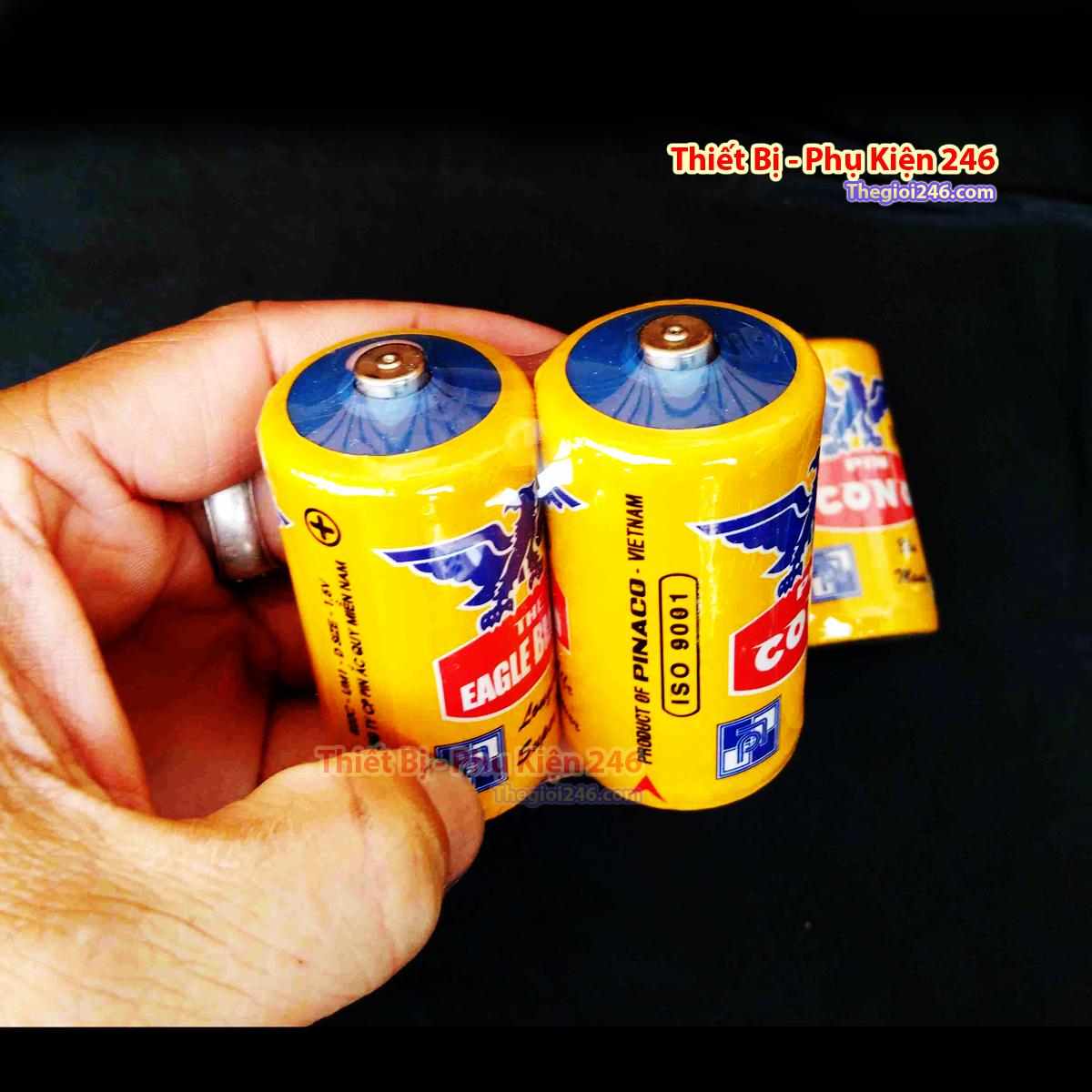 Pin đại con ó vàng 2 viên (chuyên dụng cho sản phẩm máy thổi oxi chạy pin)