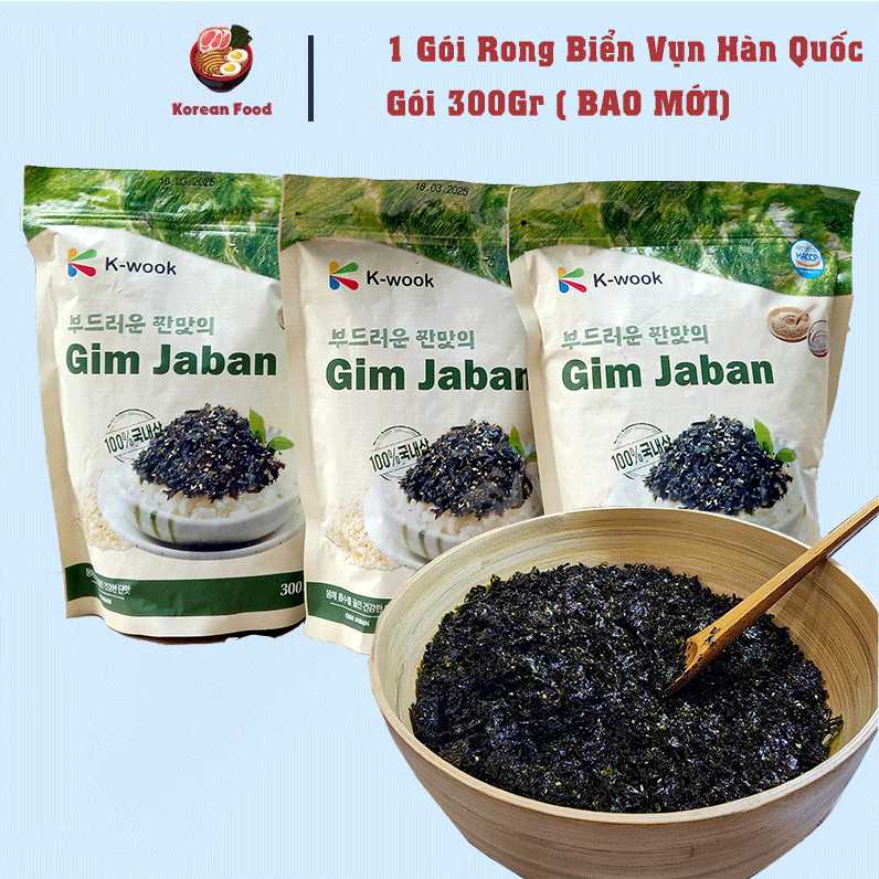 Rong biển vụn trộn cơm hàn quốc k-wook 300g _ có vừng