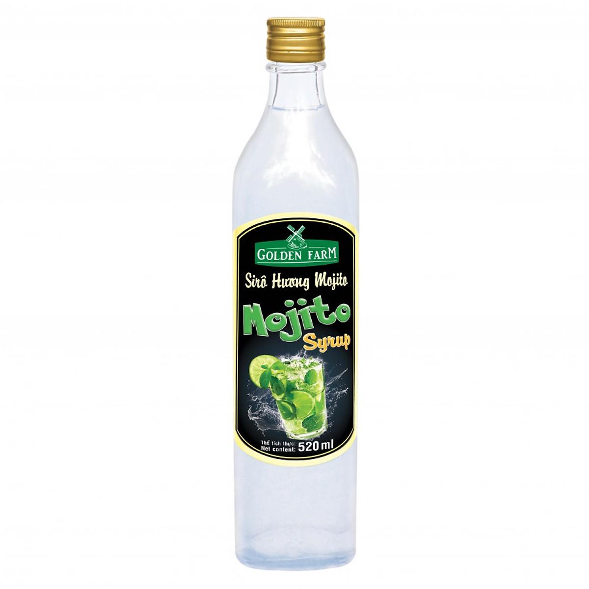 Siro Golden Farm hương mojito chai 520ml