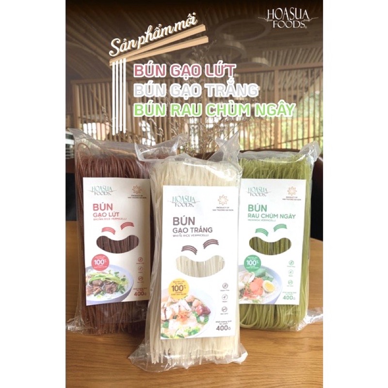 Bún gạo hoa sữa rice vermicelli 400g.