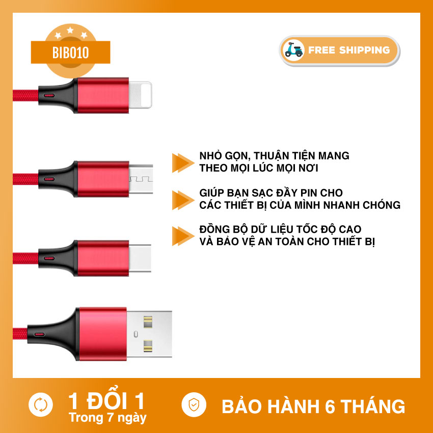 Cáp sạc fengzhi life x128, cáp sạc nhanh 5a, dây sạc dài 1 mét, dùng làm dây sạc iphone, cáp sạc micro, cáp type-c bảo hành 1 đổi 1 uy tín bởi bibo10