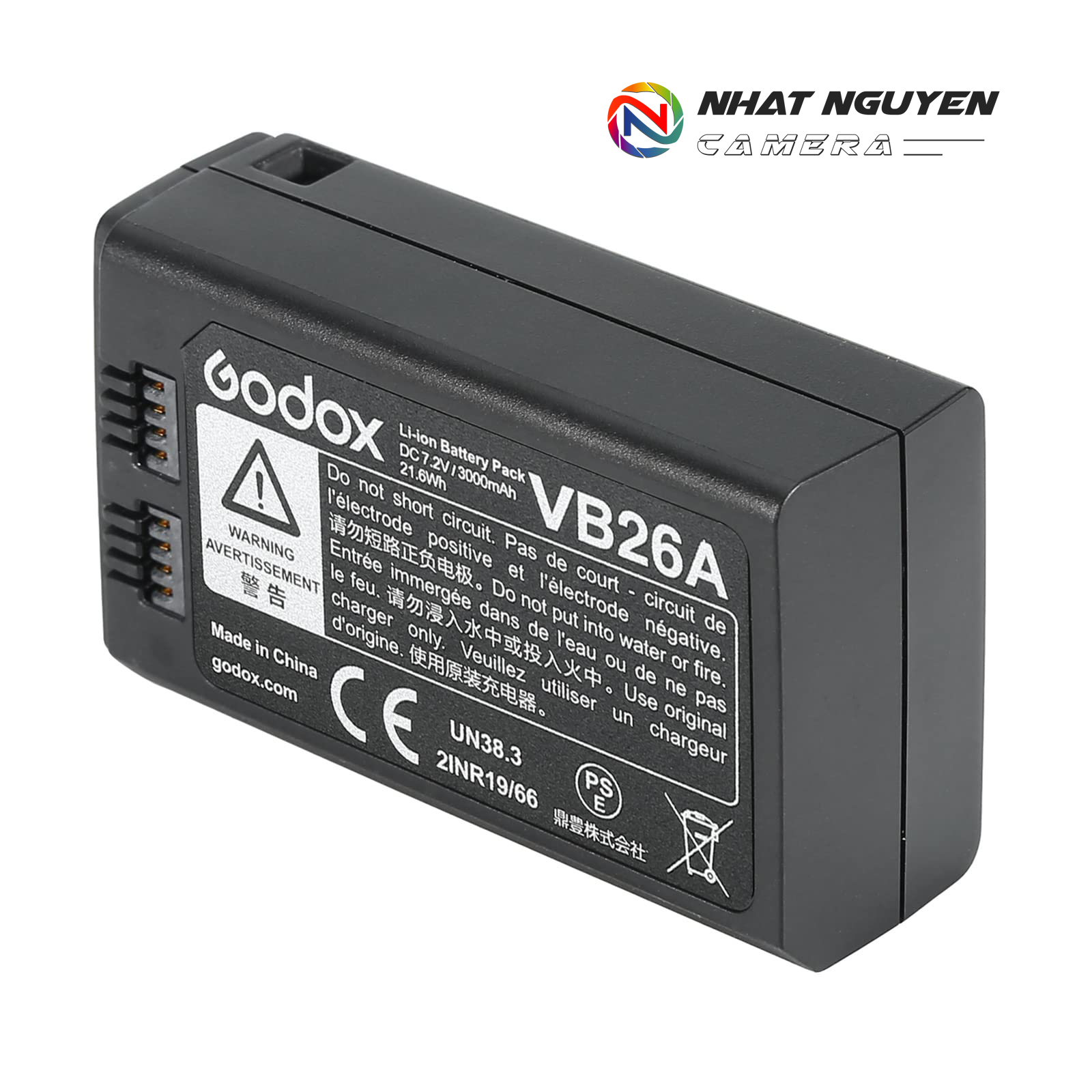 Pin godox vb26a cho flash godox v1, godox v860iii