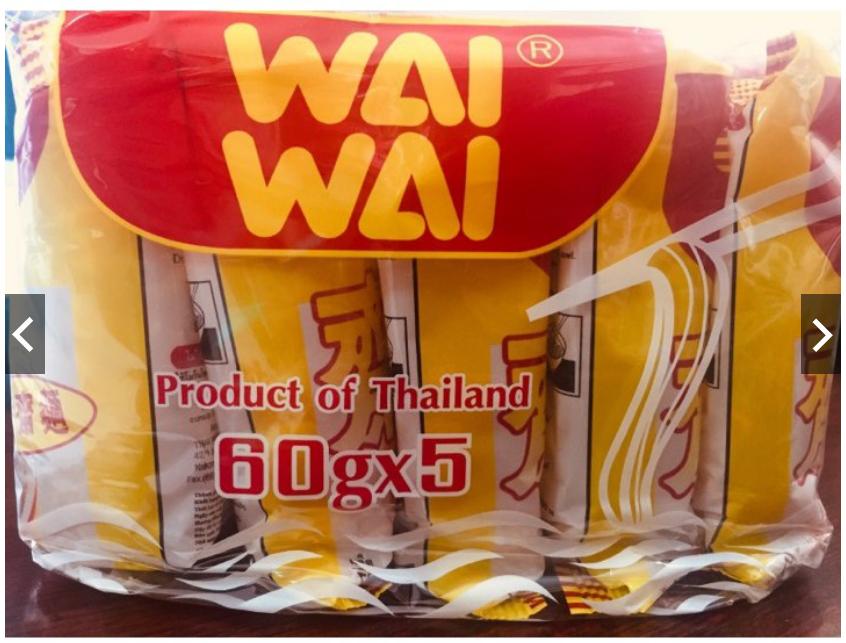 Thùng Mì chay Wai Wai Thái Lan