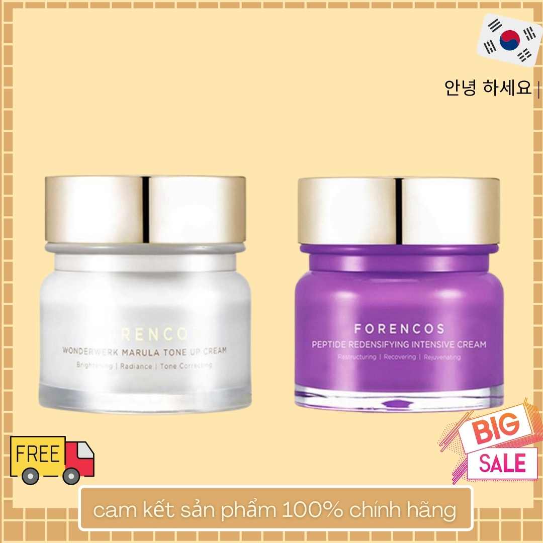 Kem Forencos Trắng Dưỡng Da Mặt Hàn Quốc, Forencos Tím Dưỡng Ẩm Ban Đêm Ban Ngày 50ml