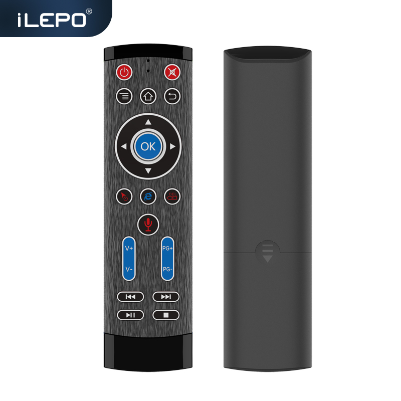 [HCM]Chuột bay điều khiển giọng nói Air mouse tích hợp đèn LED bàn phím số dành cho Android Box bảo hành 12 tháng ILEPO MT1 điều khiển từ xa