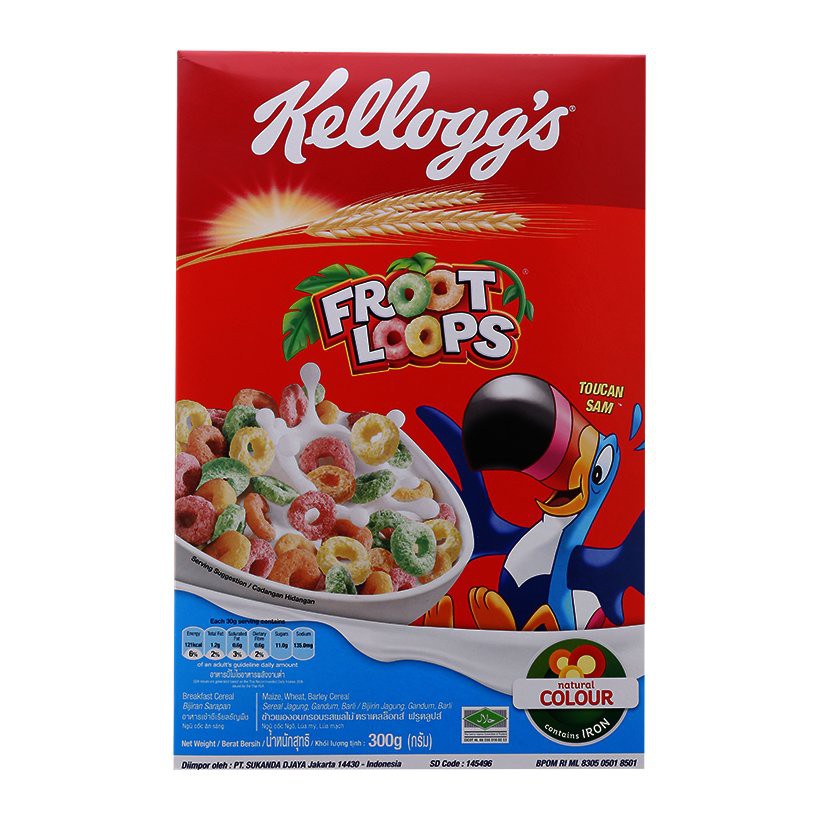 Ngũ cốc ăn sáng Kellogg's Froot Loops - 300g