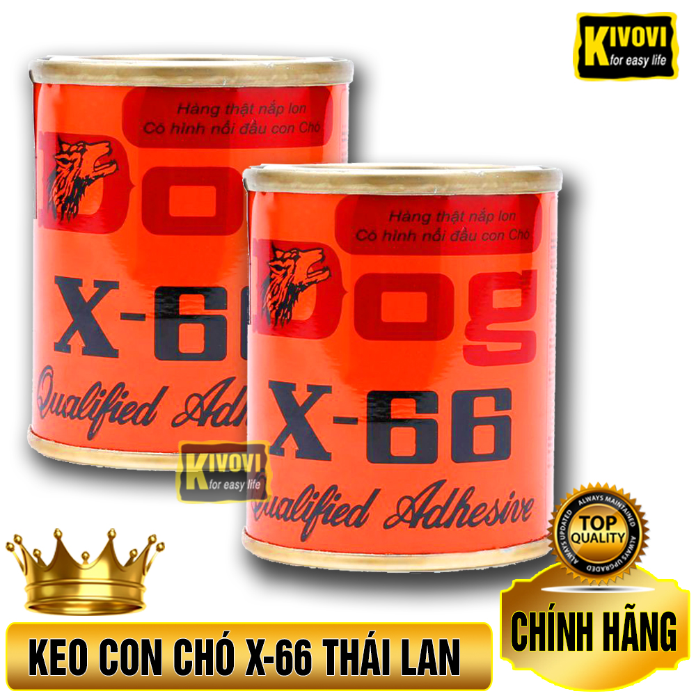 Keo Dán Đa Năng Con Chó Dog X-66 Thái Lan - Keo Dán Sắt - Dán Cao Su - Keo Dán Giầy - Keo Dán Đồ Da, Nội Thất, - Keo Siêu Dính Dán Gỗ - Kivovi