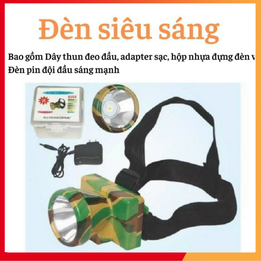 Đèn pin đội đầu/đèn bắt cá /đèn lấy ráy tai siêu sáng - DALICO