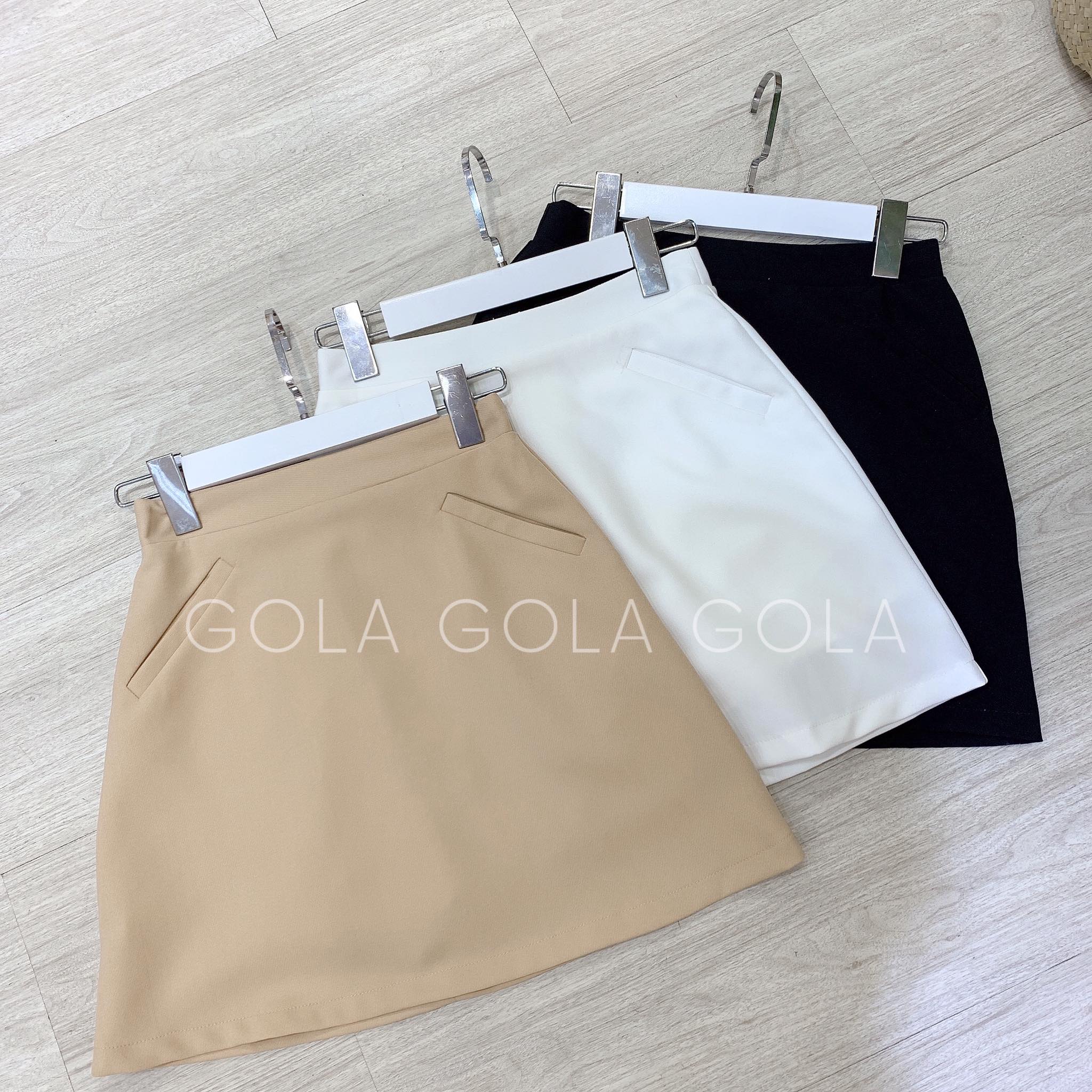 Basic skirt - chân váy cơ bản có túi giả